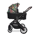 Passeggino GLORY 2in1+ADAPTERS con cesta per neonato Tropical FLOWERS